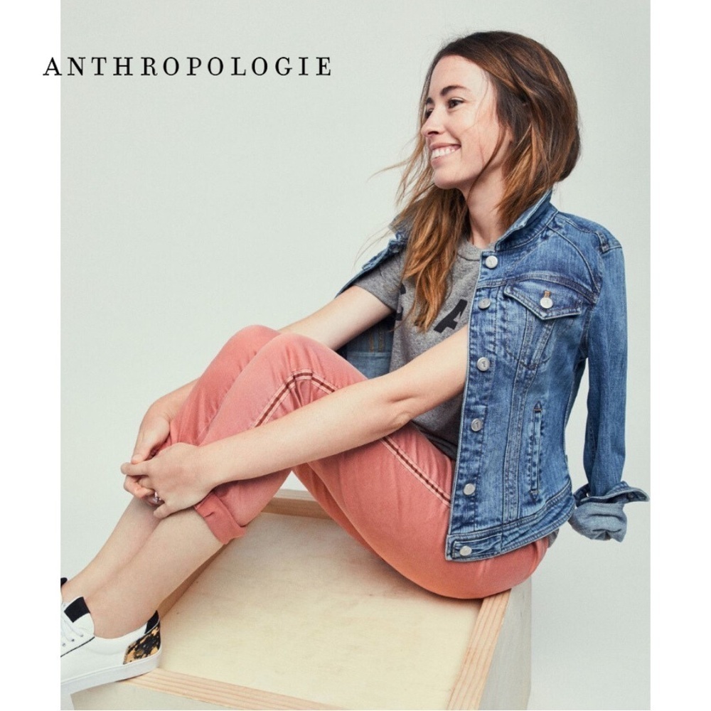 Anthropologie Relaxed Striped Chino Pants